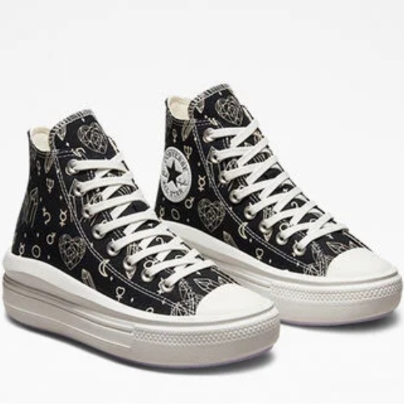 Sale! Chuck Taylor All Star Move Platform Mystic Crystals Womens sizes new - Picture 2 of 6